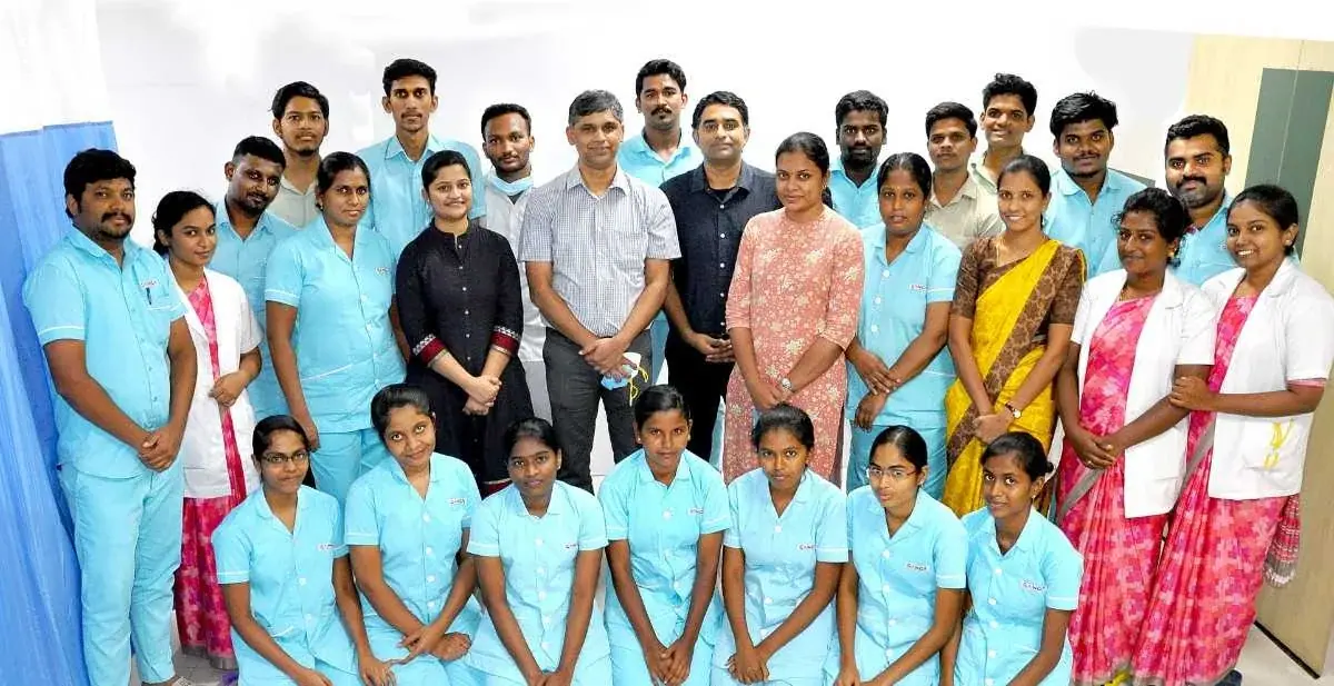 ICU doctors and nurses providing critical care treatment